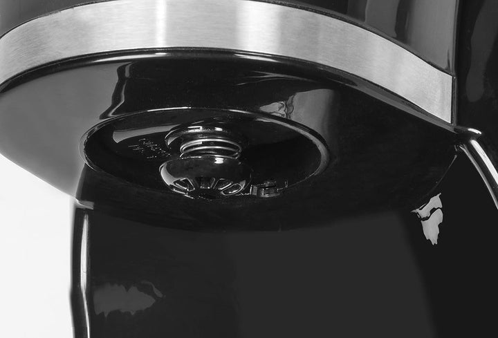 Exquisit KA 6501 Sw | Cafetiera | 800 Watt | Cafetiera cu filtru | Ulcior termos | Dop de picurare | Cafetieră din oțel inoxidabil | Negru