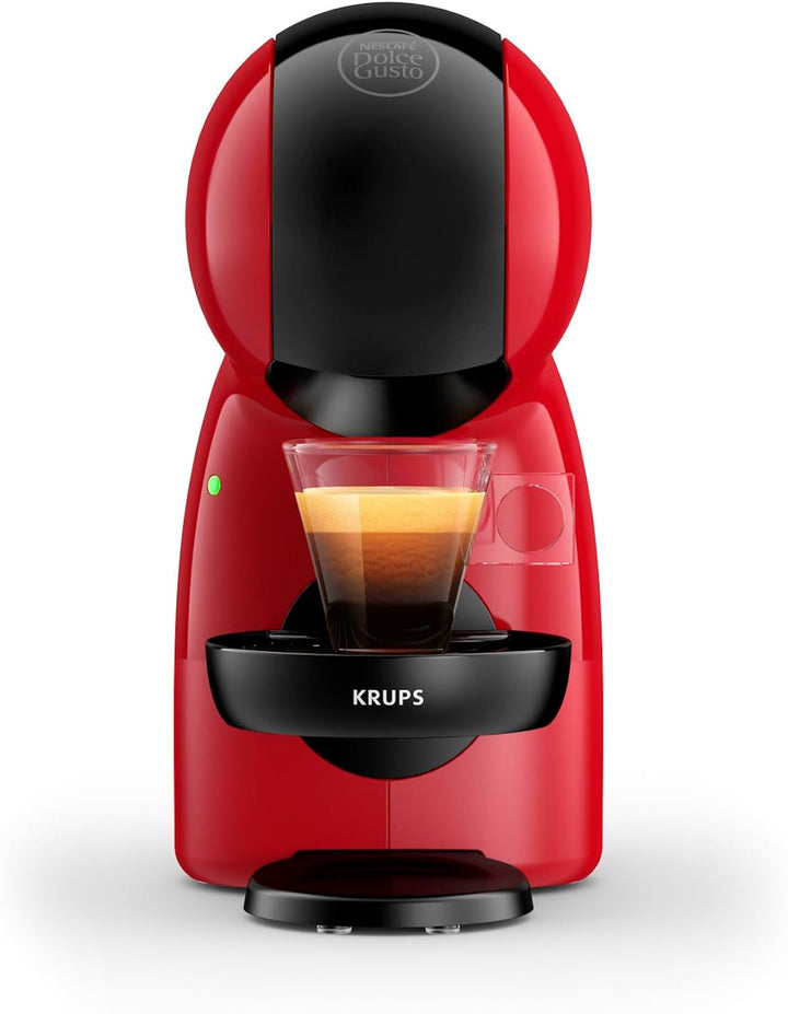 NESCAFÉ Dolce Gusto Piccolo XS de Krups, Espressor cu capsule mici, băuturi calde și reci. Rezervor de apă de 0,8 litri, Roșu/Negru, KP1A35