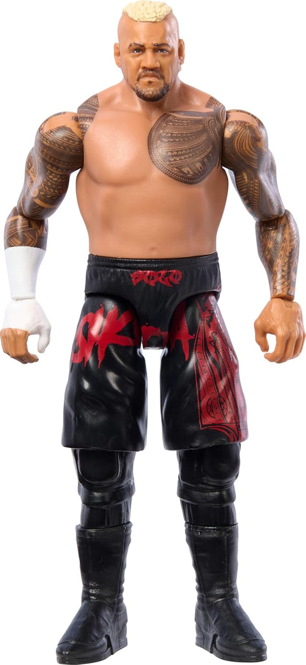 Mattel WWE Solo Sikoa Action Figure, Main Battle Series #151, Aprox. 15cm inaltime Figura de colectie cu 10 puncte de miscare si aspect realist, JCV28