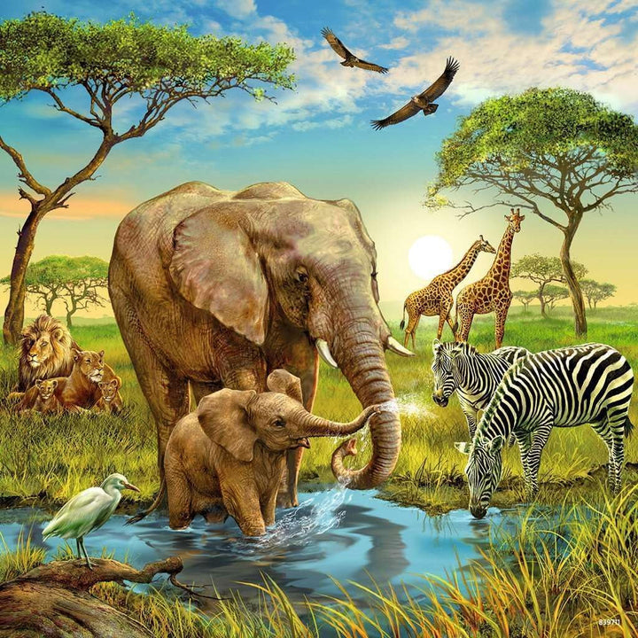 Ravensburger Puzzle pentru copii - 09330 Animale ale Pământului - Puzzle pentru copii de la 5 ani, cu 3X49 piese