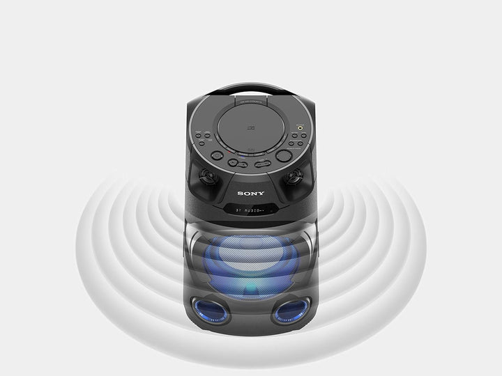 Sony MHC-V13 Sistem audio puternic (150 Watt putere de ieșire, Mega Bass, Bluetooth și NFC) Negru