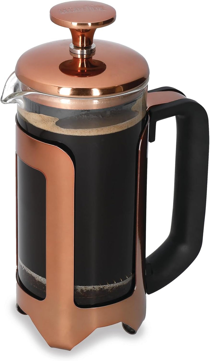 Cafetiera La Cafetière Roma Fabricat din oțel inoxidabil, 4 cești, argintiu, în cutie cadou