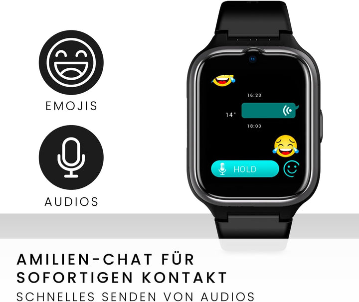 SPC Smartee 4G Senior - Smartwatch pentru seniori cu litere mari, buton SOS, GPS și cerc de siguranță, apeluri / apeluri video, ritm cardiac și gestionarea smartwatch-ului prin aplicația SPC Smart Clan