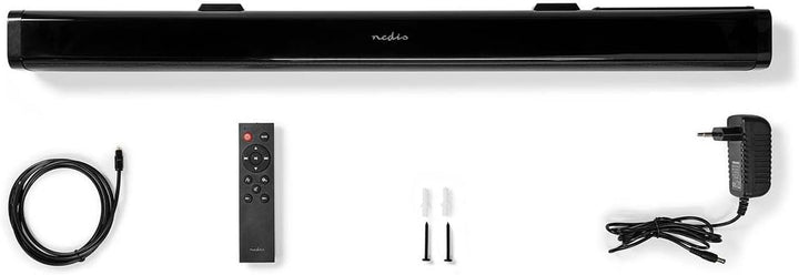 NEDIS Soundbar | 2.0 | Dsp-Programm | 40W | Schwarz - 1X 3,5Mm / 1X Audio Koax / 1X Optisch / 1X USB | 1X HDMI (Mit AR)
