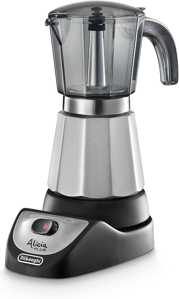 De'Longhi Alicia plus EMKM6.B ibric pentru moca (rotativ 360°, 550 W) argintiu-negru