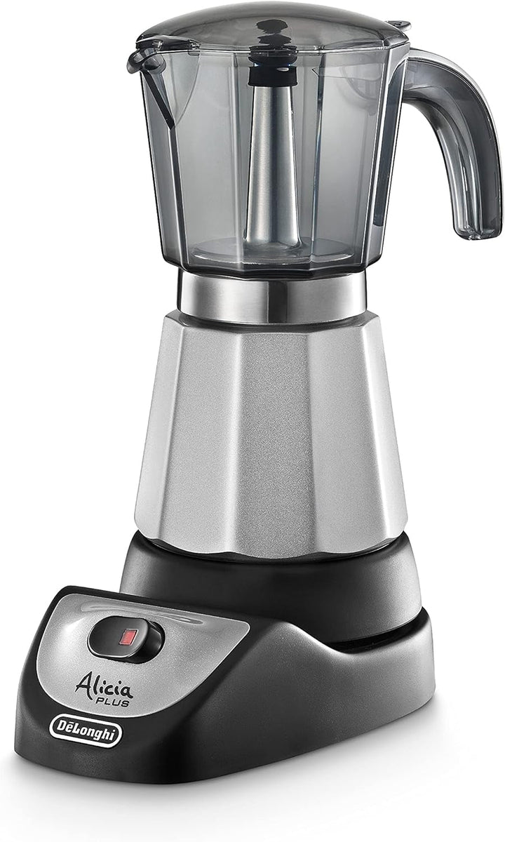 De'Longhi Alicia plus EMKM6.B ibric pentru moca (rotativ 360°, 550 W) argintiu-negru