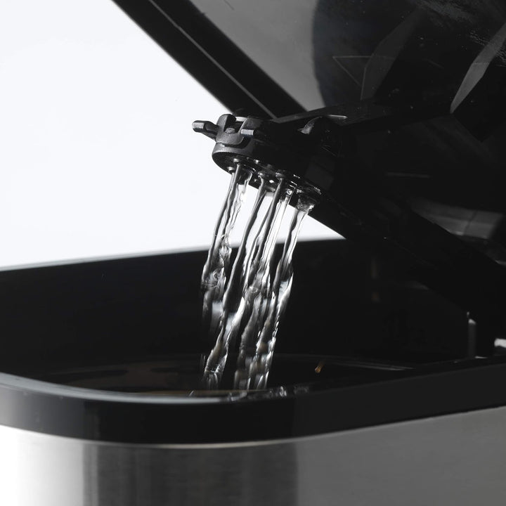 Cafetiera cu filtru Gastronoma Trebs 24100 - Până la 12 cești cu o capacitate de 1,5 litri - Programabilă - Oprire automată - Stop picurare - Afișaj tactil LED - Design din oțel inoxidabil / negru