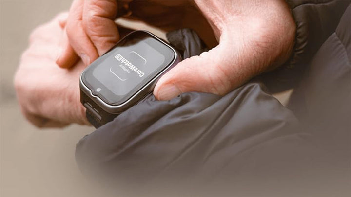 smartwatch myPhone CareWatch LTE, urmărire GPS pentru persoanele în vârstă, tehnologie Volte și apel video, notificare de cădere, buton SOS