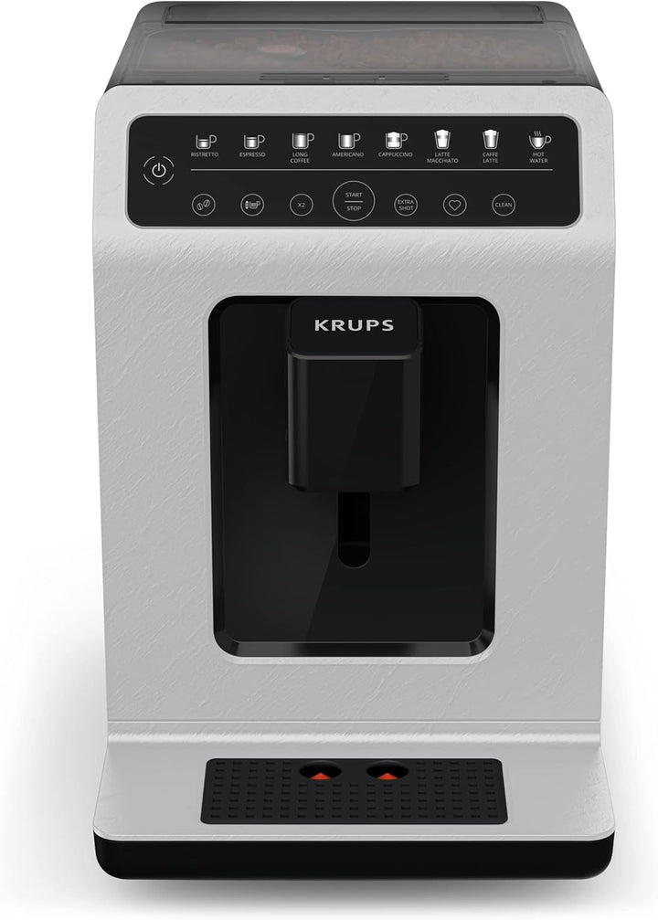 Mașină de cafea KRUPS complet automată, 7 băuturi presetate, cappuccino, espresso, băuturi cu lapte, sistem one-touch, design Evidence Eco, YY4660FD