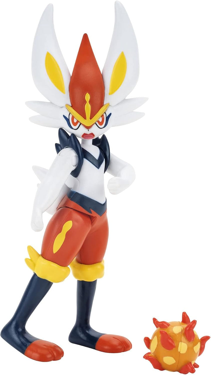 Pokémon PKW0164 - Battle Feature Figure - Liberlo, figură mobilă oficială, 11,5 cm