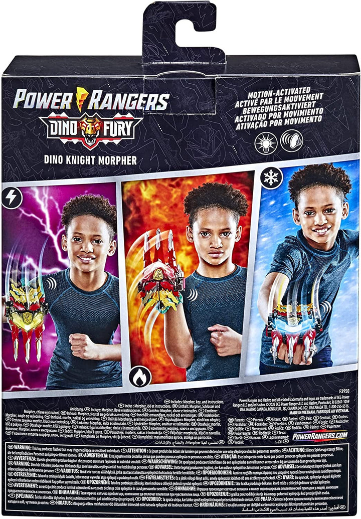 Power Rangers Dino Knight Morpher, jucărie cu lumini, sunete și taste, inspirată de serial, 15 centimetri