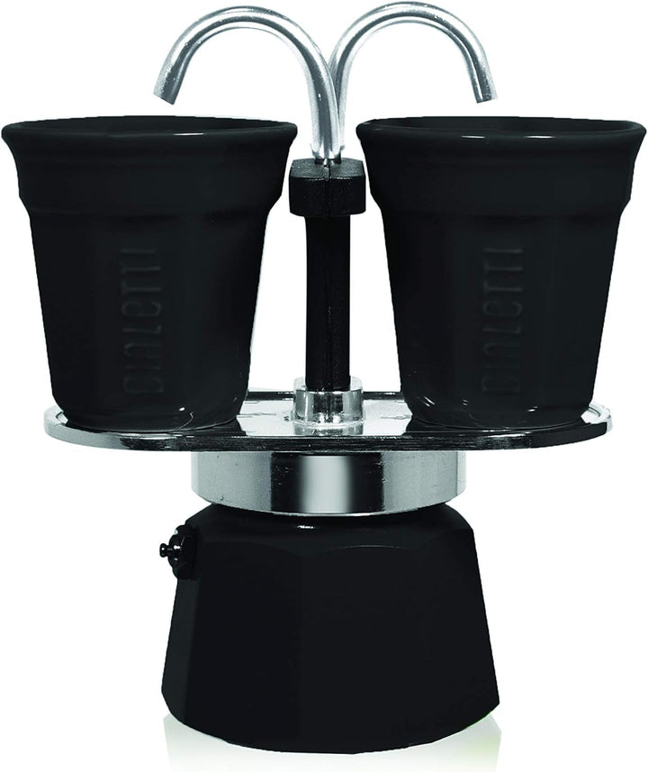 Bialetti - Mini Express Kandisky: Set Moka conține filtru de cafea pentru 2 cești (90ml) + 2 cești espresso, roșu, aluminiu