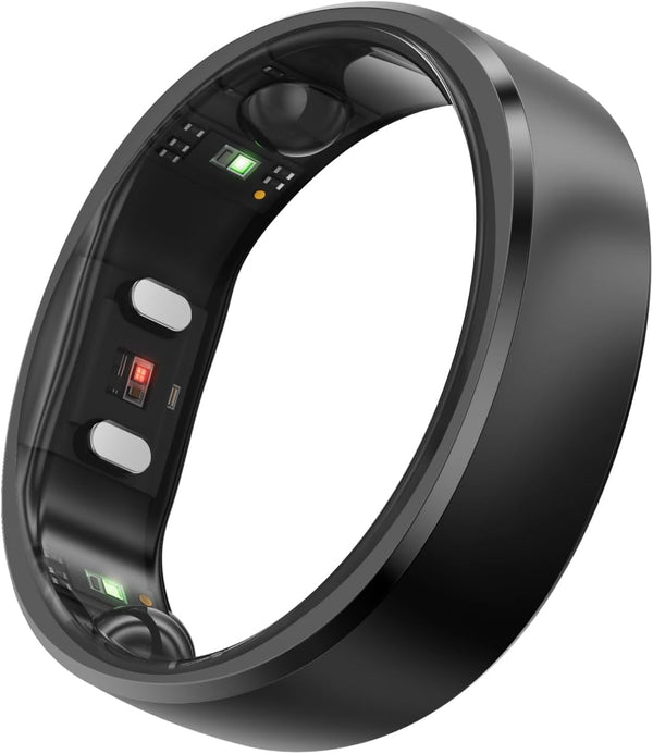RingConn Gen 2 Smart Ring, primul sistem de monitorizare a apneei în somn din lume, fără abonament la aplicație, baterie cu autonomie de 12 zile, dispozitiv de urmărire a stresului, a ritmului cardiac și a sănătății femeilor, compatibil cu Android și iOS