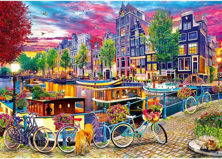 Trefl - Puzzle 2In1: Capitale europene - 2 X 500 piese - Set de două puzzle-uri, Bricolaj, Divertisment creativ, Pentru adulți și copii peste 10 ani
