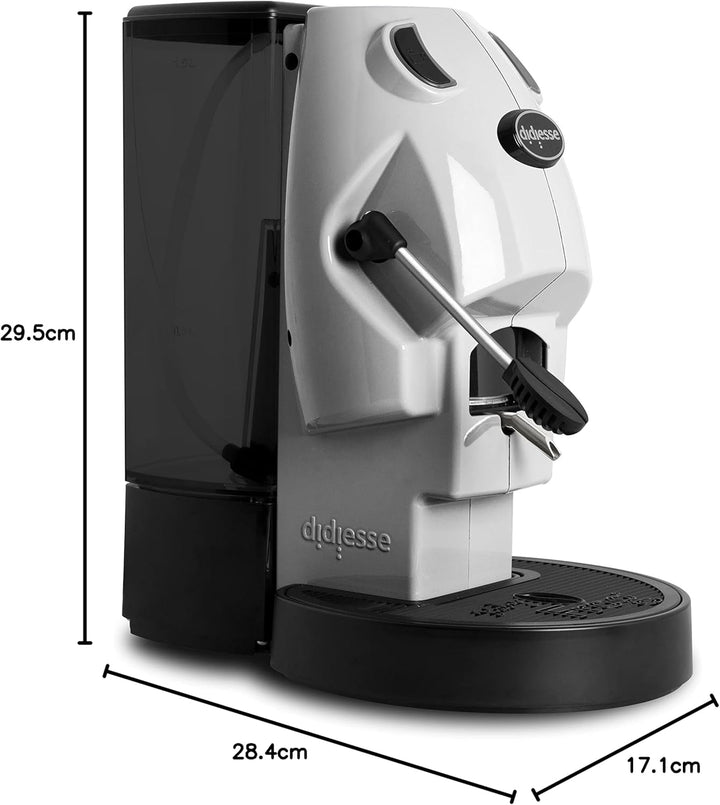 Cafetiera Didiesse cu tampoane, 44 Mm, model Baby Frog Pad Maker - Compact 450 W - cu funcție standby și rezervor de 1,5 L (alb)
