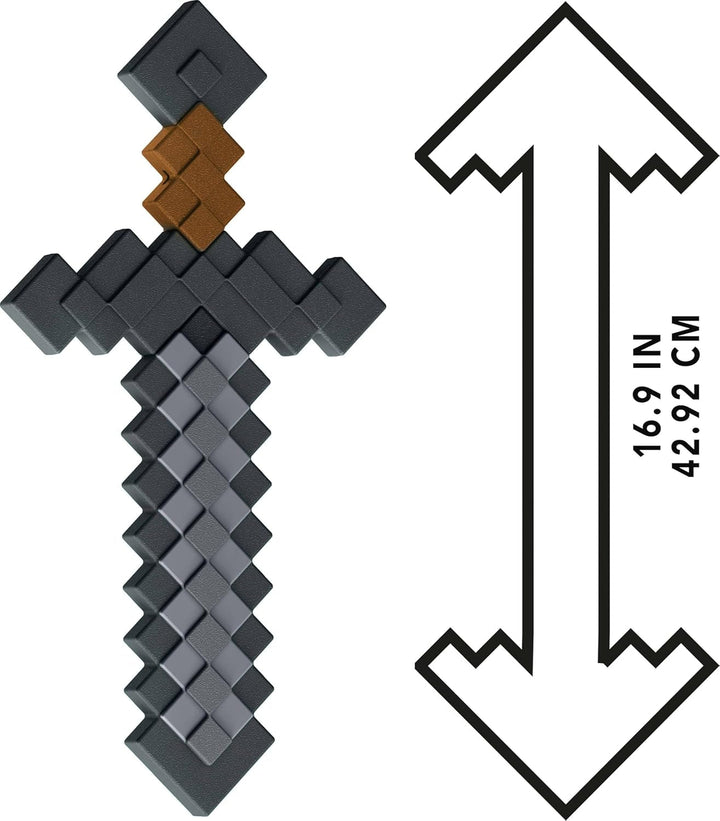 Colecția de accesorii pentru jucării Mattel Minecraft Battle în design pixelat pentru jocuri de rol (stiluri diferite), JCV19, [Multicolor]