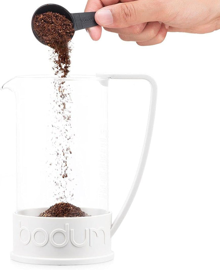 Cafetieră Bodum BRAZIL (sistem de presare franțuzească, filtru permanent din oțel inoxidabil, 1,0 litri) de culoare crem, crem