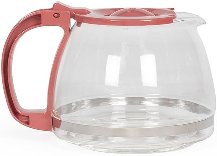 Livoo - Cafetieră electrică DOD200N - 12 cești, capacitate 1,25 L, 750 W, filtru reutilizabil, funcție de menținere la cald, Chilli Red