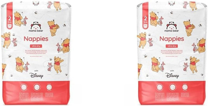 Scutece Mama Bear Disney Ultra Dry mărimea 4 (8-14 kg), alb, 84 bucăți (1 pachet)