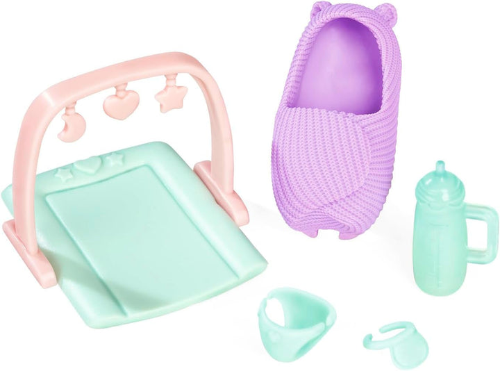 Simba 105733680 Steffi LOVE Doll Hello Baby (29 Cm) - Păpușă de joacă gravidă cu burtă în creștere, păpușă și accesorii - jucărie pentru copii pentru fete și băieți de la 3 ani, negru