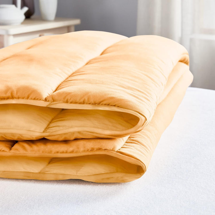 Pikolin Home - Plapumă reversibilă 300 G - umplutură nordică bicoloră - pentru pat 100/105 - confortabilă, caldă, respirabilă, verde, 180 X 220 cm