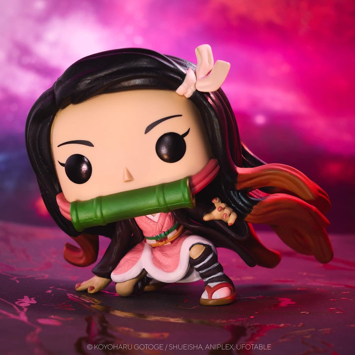 Funko Pop! Animation: Demon Slayer - Nezuko Kamado - Figură de colecție din vinil - Idee de cadou - Marfă oficială - Jucării pentru copii și adulți - Fanii Anime - Figură model pentru colecționari