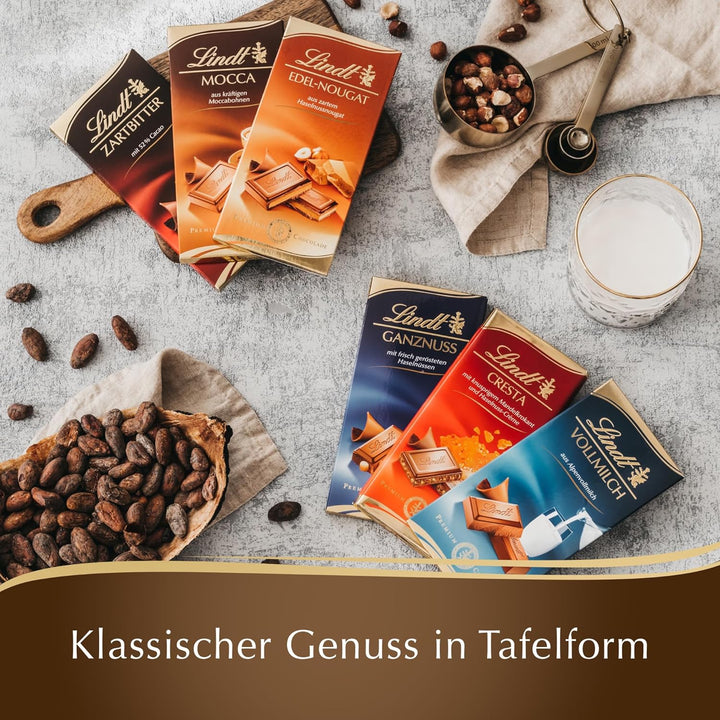 Lindt Schokolade Weiß | 100 G Tafel | Feinschmelzende Weiße Schokolade | Schokoladentafel | PROMO | Schokoladengeschenk