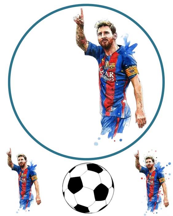 Imagine comestibila, vafa sau icing, format A4, Fotbal - Naty Shop