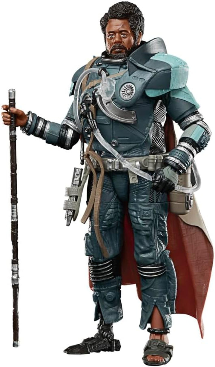 Star Wars Seria Neagră Saw Gerrera 15 Cm Figura de acțiune mare pentru Rogue One: o poveste de colecționat, pentru copii de 4 ani și peste