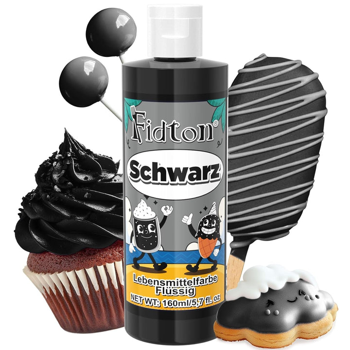 Lebensmittelfarbe Gel - Fidton 12 Farben Hochkonzentrierte Lebensmittelfarben, Food Coloring Set Für Lebensmittel Farben, Fondant, Essbare Tortendeko, Eier Färben, Backen, Glasur, Makronen - 6 Ml