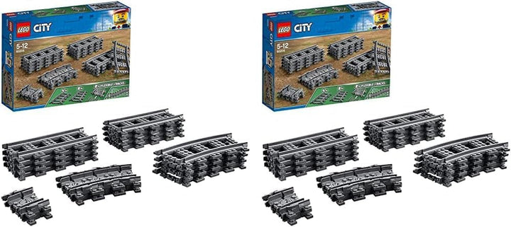 LEGO 60205 City Tracks, 20 piese, set de expansiune pentru copii, băieți și fete, set de jucării