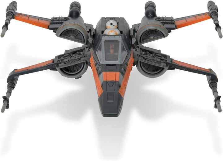 Bizak Star Wars Micro Galaxy Squadron Poe Dameron T-70 X-Wing 12 Cm Vehicul cu două figuri Poe Dameron și BB8 (62610040)