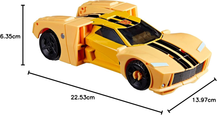 Jucărie Transformers Earthspark Deluxe Class Bumblebee, figurină de acțiune înaltă de 12,5 cm, jucărie robot pentru copii cu vârsta peste 6 ani