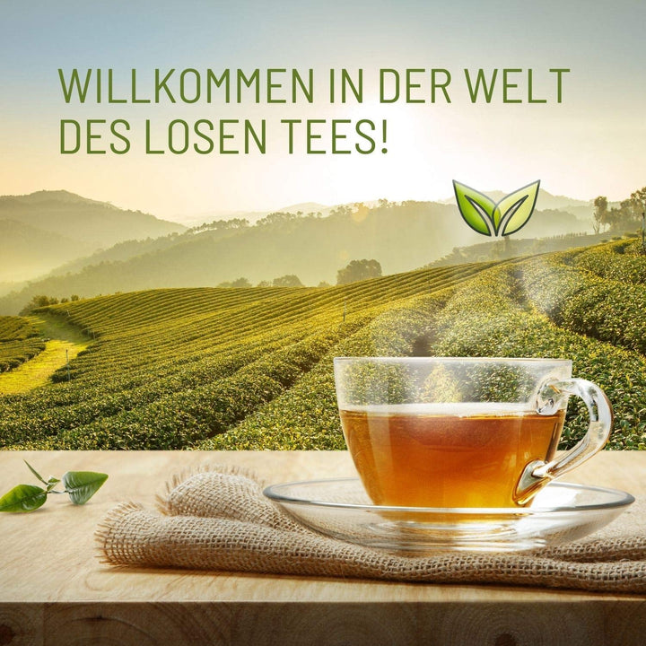 Teeverliebt - Darjeeling Bio Second Flush 1000G I Ceai Darjeeling FTGFOP1 din India I Ceai negru ușor cu aromă plină I 1 kg