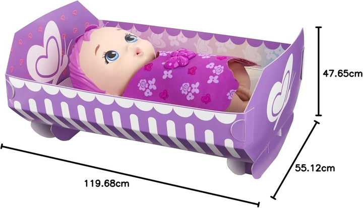 My Garden Baby GYP10 - Păpușă fluture pentru hrănit și îmbrăcat (30 cm), cu scutec reutilizabil, haine și aripi detașabile, jucărie pentru copii de la vârsta de 2 ani