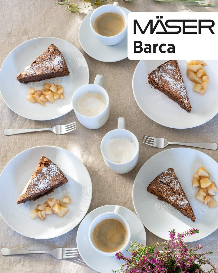 Mäser Kombiservice, Porzellan Barca, Weiß