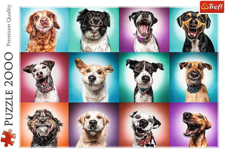 Trefl TR27119 Funny Dog Portraits II 2000 Pieces, Premium Quality, For Adults And Children From 12 Years Puzzle, Coloured