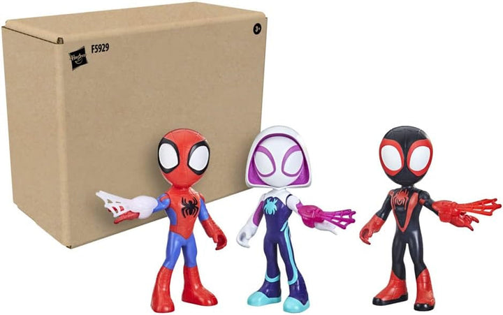 Marvel Spidey and His Amazing Friends Supersized Hero 22.5-Cm Action Figures 3-Pack