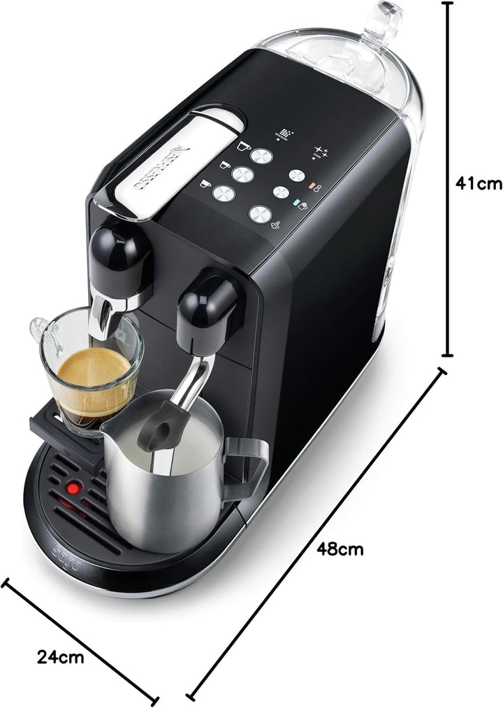 Cafetiera Sage Nespresso Creatista Uno, SNE500BKS, negru lucios