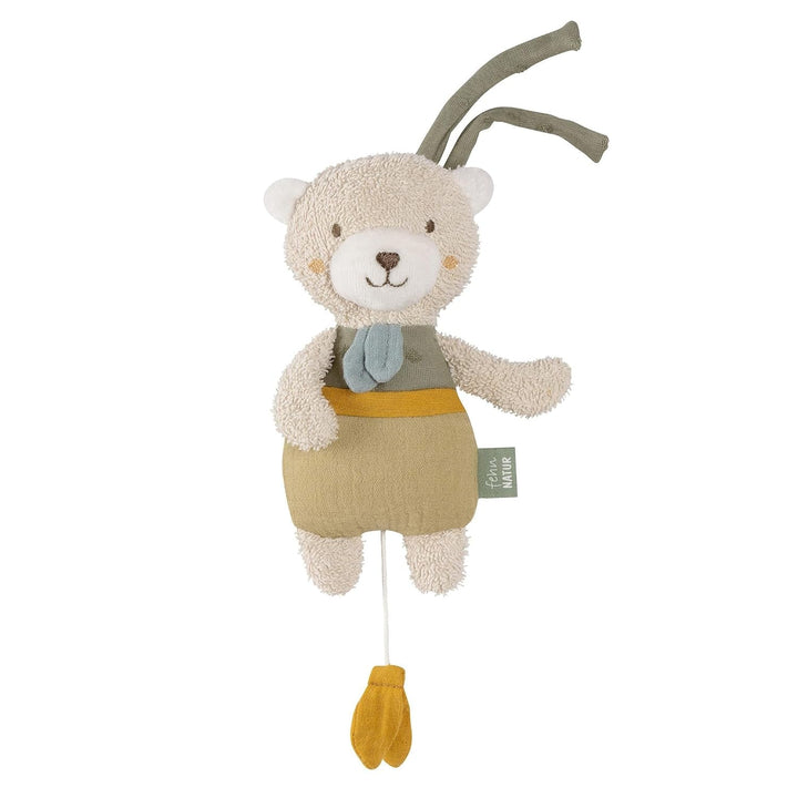 Fehn music box baby sleep aid sheep - jucărie de pluș cu atașament - melodie de ajutor pentru somn "Brahms lullaby" - jucărie pentru copii pentru deplasare și acasă - jucării muzicale pentru bebeluși și copii Jucarii Bebe Naty Shop Natura ursului