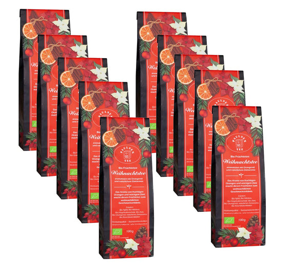 Ceai de Crăciun bio 10 X 100G, Paulsen Ceai Ceai de fructe Controlat pentru reziduuri