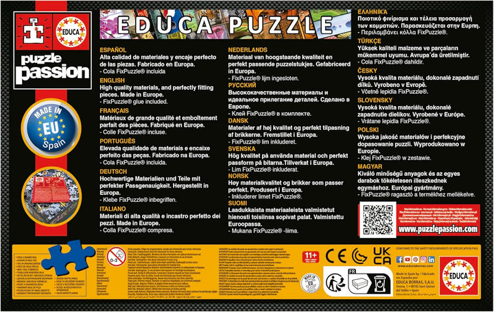 Educa - Puzzle 500 piese pentru adulti | Sistem solar, puzzle 500 piese pentru adulti si copii de la 11 ani, planete, spatiu, spatiu (18449)