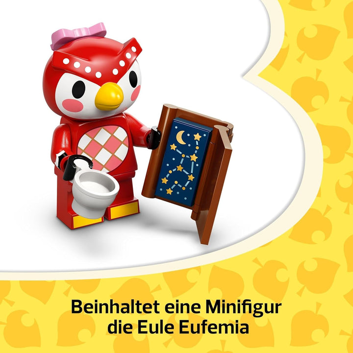 LEGO Animal Crossing Stargazing cu Eufemia, set de construcție pentru copii, set de jocuri video pentru jocuri de rol imaginative, jucărie pentru fete și băieți de la 6 ani, jucărie pentru animale cu figuri 77053