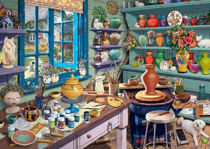 Schmidt Spiele 59656 Studioul artistului, 1000 piese Puzzle secret
