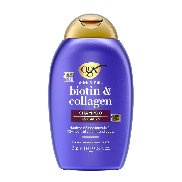 OGX Şampon biotină şi colagen, 385 ml