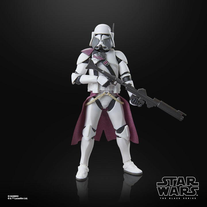 Star Wars seria neagră Clone Commander Bacara, Star Wars: Ahsoka Premium figurină de colecție (15 cm)