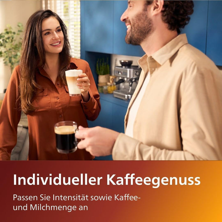 Espressor automat Philips Seria 5400 – Sistem de preparare a laptelui Lattego, 12 specialități de cafea, afișaj intuitiv, 4 profiluri de utilizator, crom (EP5447/90)