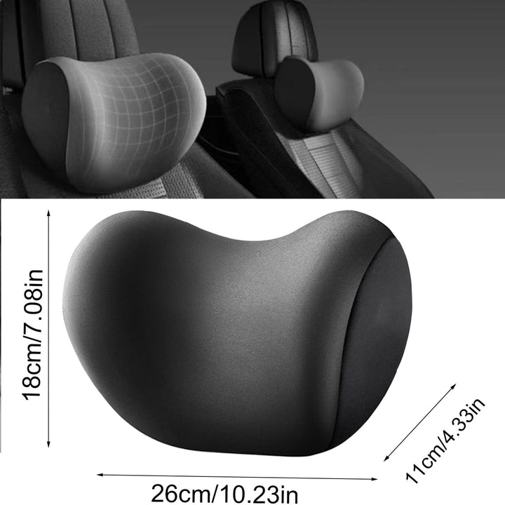 Pernă pentru gât auto, pernă pentru tetieră auto moale, pernă pentru gât auto, pernă pentru tetieră auto pernă pentru gât pernă accesoriu pernă de memorie bumbac accesoriu auto, pernă pentru tetieră pernă pentru tetieră (negru)