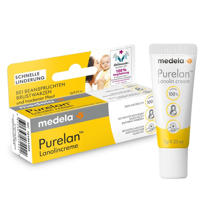 Medela Purelan 37 G Lanolincreme – Schnelle Hilfe Bei Beanspruchten Brustwarzen Und Trockener Haut – 100 % Natürlich, Hypoallergen, Dermatologisch Getestet Und Frei Von Duftstoffen