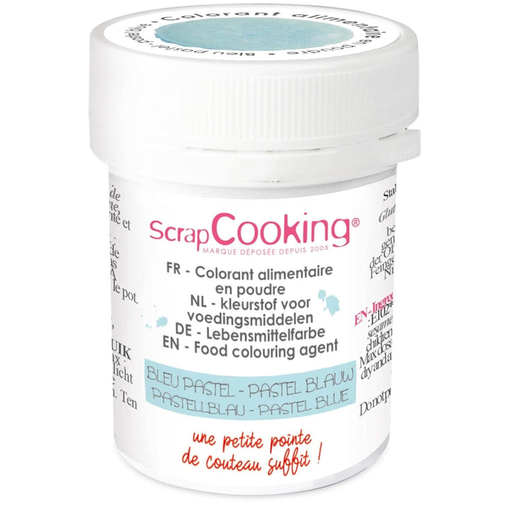 Scrapcooking, colorant alimentar pudră, albastru pastel, 5 grame